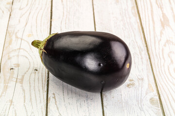 Raw ripe organic eggplant vegetable