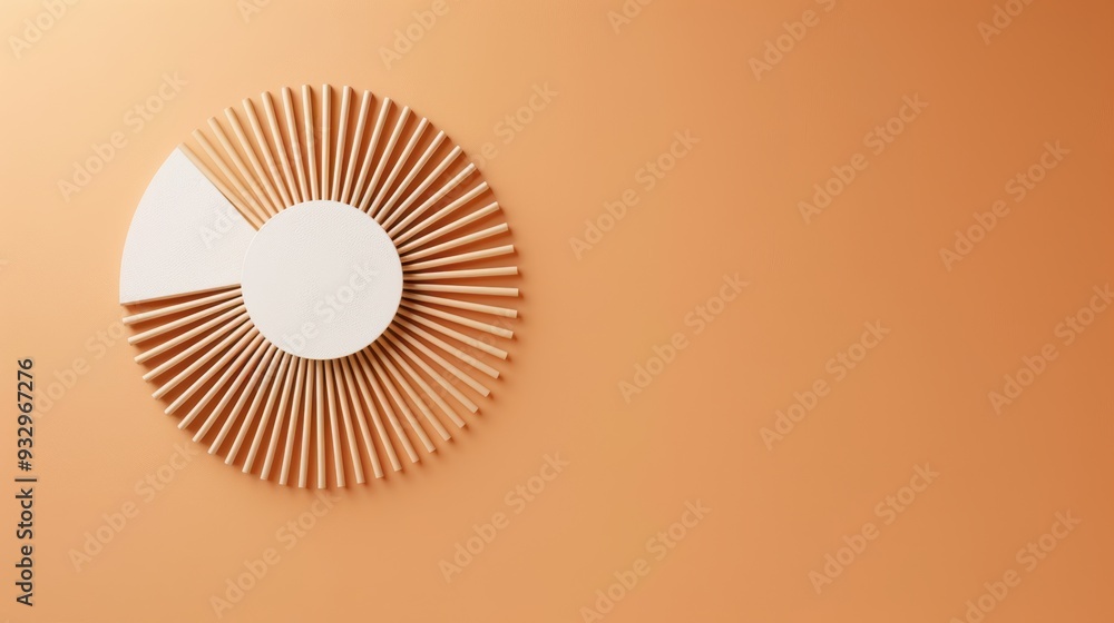 Poster a modern brown symbol idea displayed with a minimalist approach, offering plenty of copy space for t