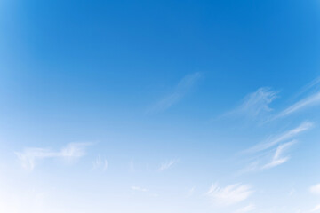 Cloudy Blue sky at sunset. Gradient color. Sky texture, abstract nature background in Patong Phuket Thailand