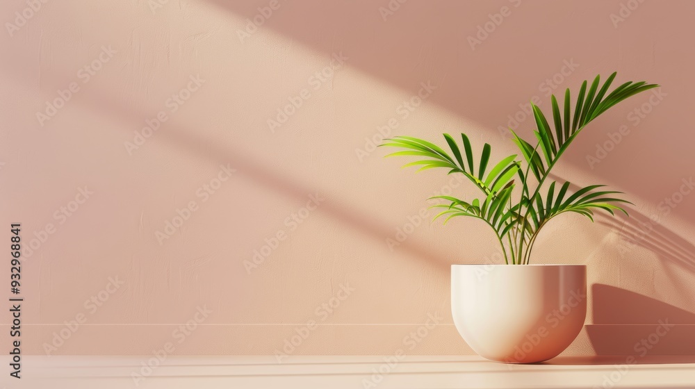 Poster a chic and minimal brown symbol idea with a clean background, providing ample copy space for adding 