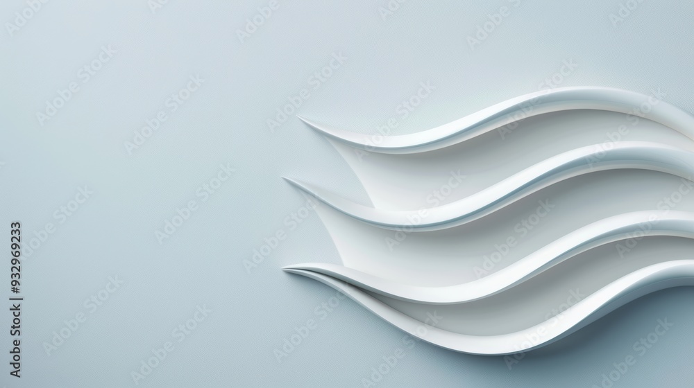 Poster a sleek gray surface with a subtle symbol illustrating an innovative idea, offering generous copy sp