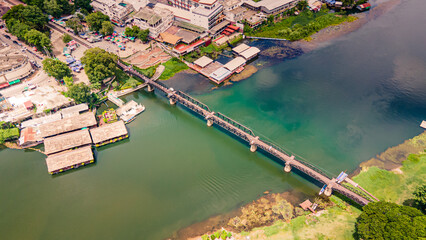 The Bridge on the River Kwai, Kanchanaburi, Thailand.The Death Railway, World War II, by the...