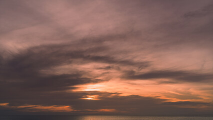 beautiful clouds over the sea sunset pictures Patong Phuket Thailand