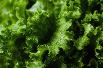 Green Leaf Lettuce. Fresh and Organic Vegetables for Healthy Salad
