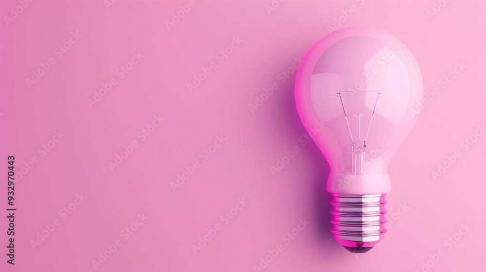 Poster a thought-provoking image showcasing a purple symbol that signifies ideas and innovation. the minima