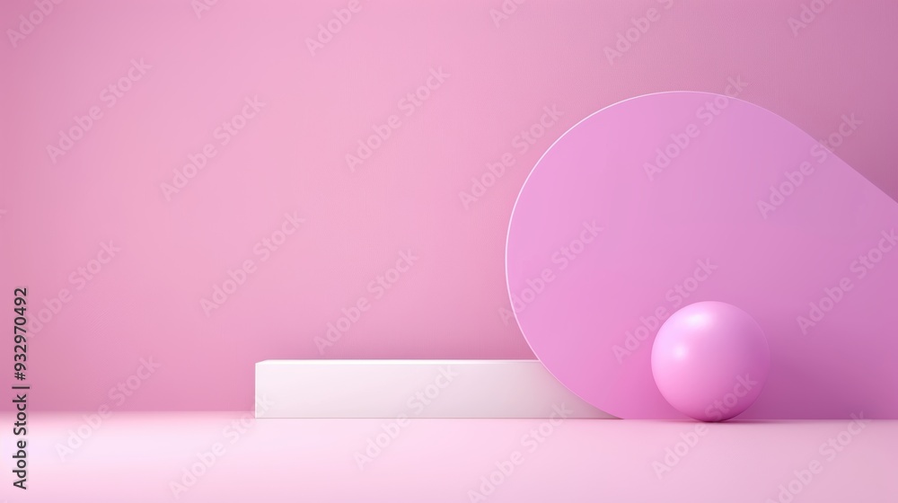 Poster an abstract and symbolic representation of ideas, featuring a prominent purple symbol against a mini
