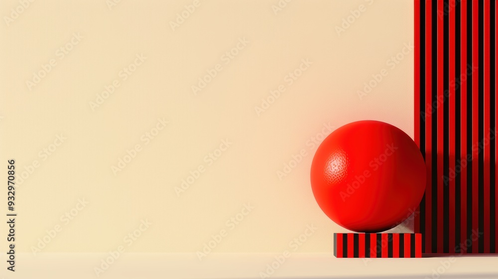 Poster a minimalist image featuring a bold red symbol that represents a powerful idea or concept. the desig