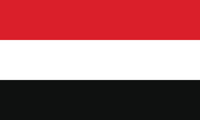 National Flag of Yemen. Yemen Flag.