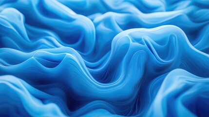 Fototapeta premium Stunning 3D rendering of a wavy abstract liquid background.