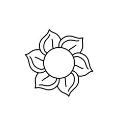 Thai identity floral pattern
