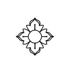 Thai identity floral pattern