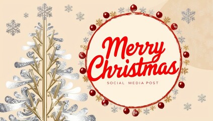 A festive and modern Christmas vector design