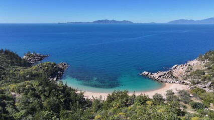 Aerial photo of Arthur Bay Magnetic Island Queensland Australia