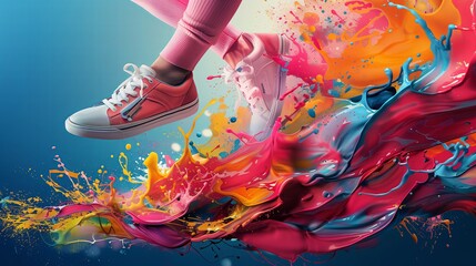 colourful background art for an advertisement