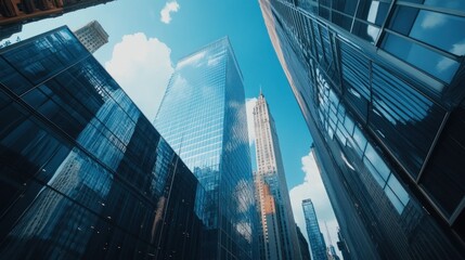 Fototapeta premium Skyscrapers in a City