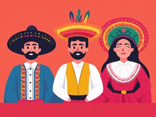 Lively and Colorful Parade Celebrating Hispanic Heritage Month with Vibrant Costumes Traditional Folklore and Community Festivities