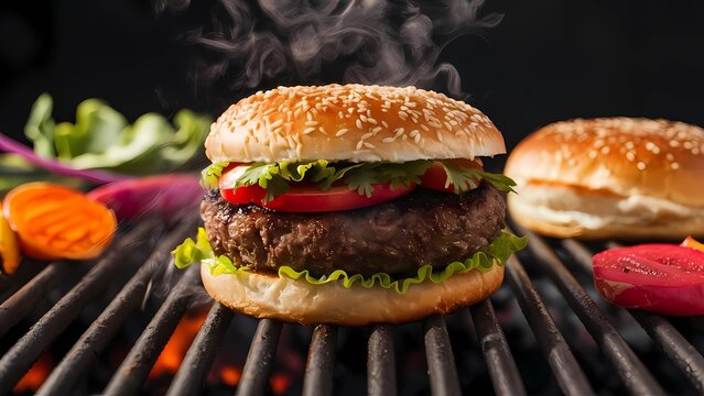 hamburger wiht protain from plant -base 