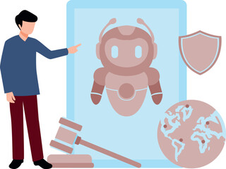 The boy has legal permission for his robot tech.