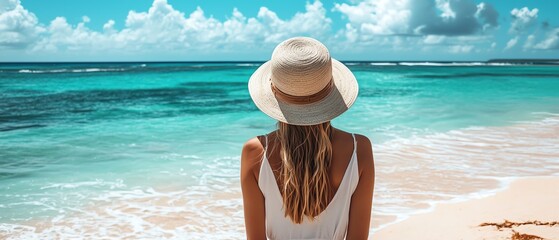 Travel blog post template, full-width header image placeholder, clean typography, sidebar for author bio