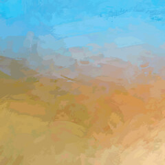 a dance of vector color that invites you to embrace the beauty of abstraction with warmth of the sun and the calm of the ocean in this captivating abstract left piece