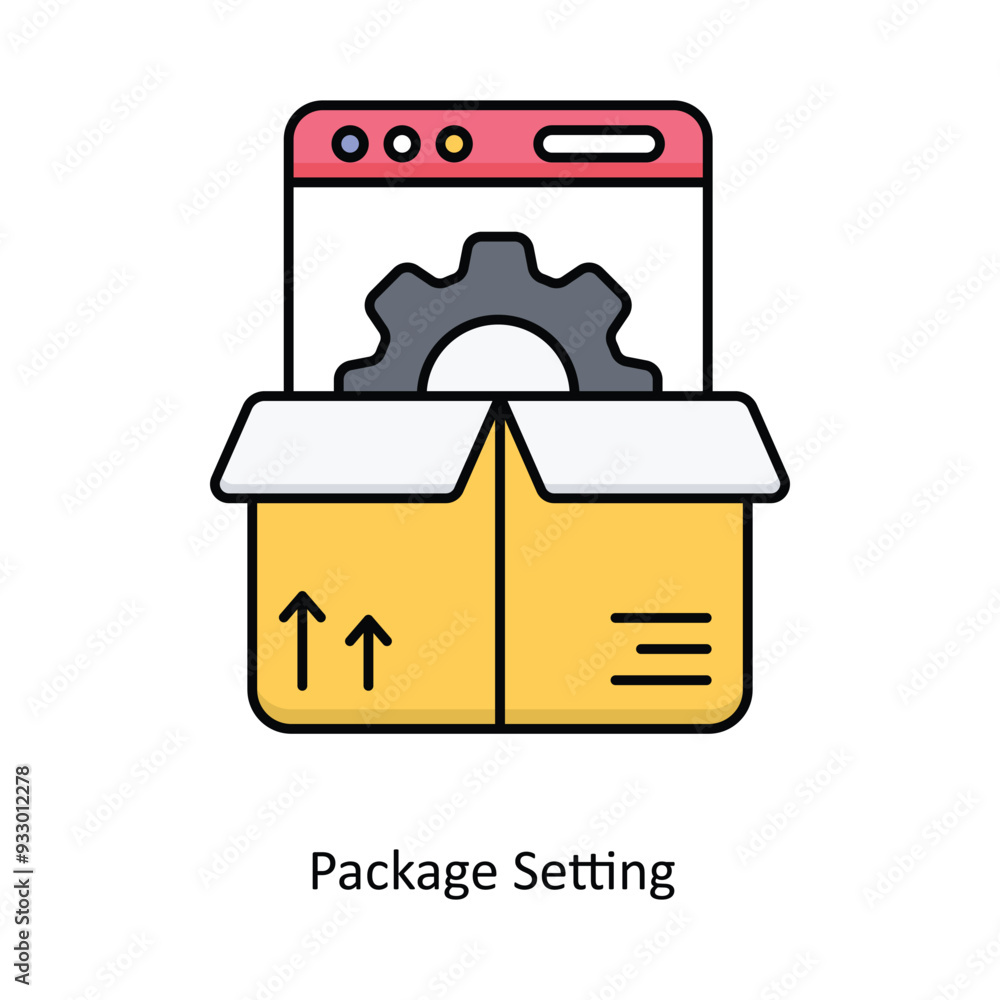 Poster package setting vector filled outline icon design illustration. smart home and technology symbol on 