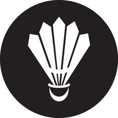 shuttlecock badminton  icon design