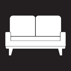 sofa chair icon design