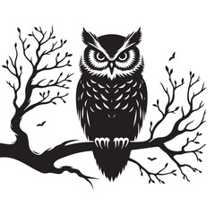 owl on branch