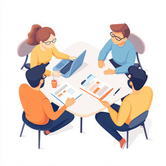 Dynamic Business Meeting: Collaborating Ideas and Strategies for Success