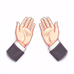 Expressive Gesture of Open Hands in Formal Business Context