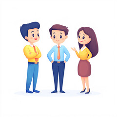 Engaging Business Team Discussing Ideas in a Professional Setting