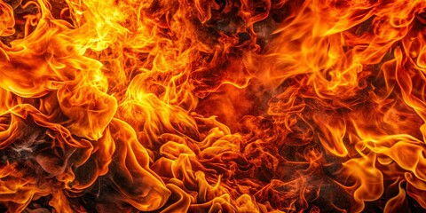 Fiery tendrils writhe and twist, casting a kaleidoscope of colors across the frame, as pulsating flames dance and leaping embers crackle with a mesmerizing rhythm.