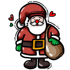 cartoon santa claus