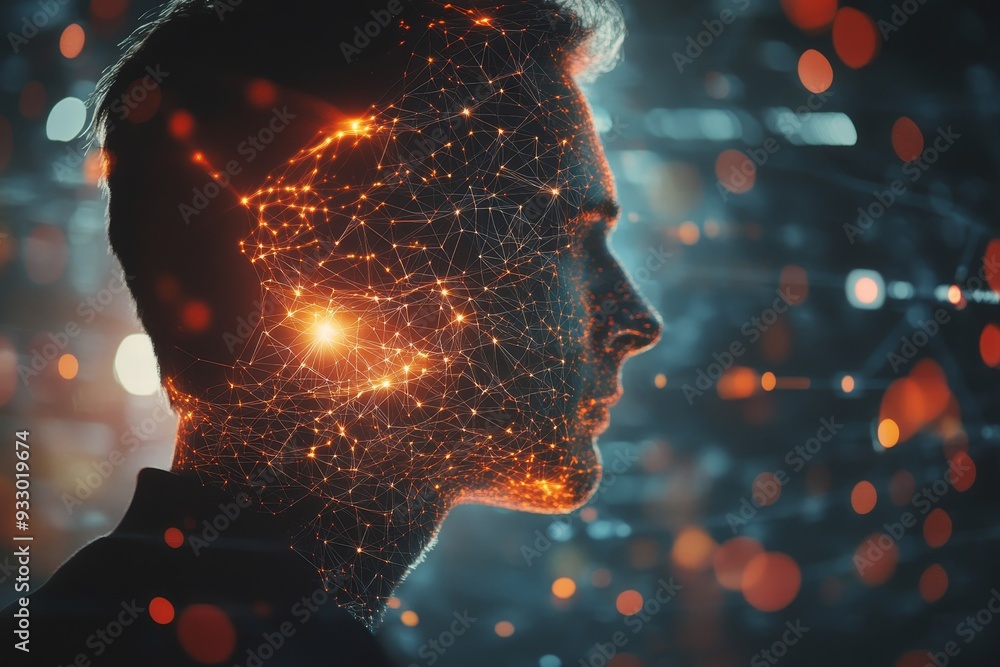 Poster ai technology in big data analytics for business and finance with machine learning
