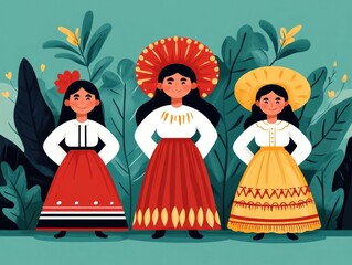 Hispanic Heritage Month Young Students Learn and Celebrate Hispanic Contributions and Culture Through Interactive Flat Design