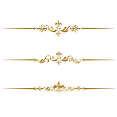 set of golden borders