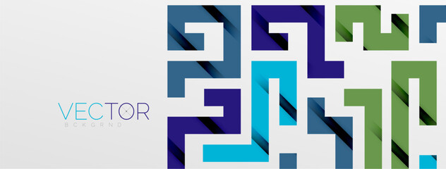 Color bend lines with shadow texture effect. Vector Illustration For Wallpaper, Banner, Background, Card, Book Illustration, landing page