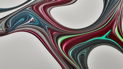 Abstract Swirling Liquid Marble Pattern in Red, Green, and Blue
