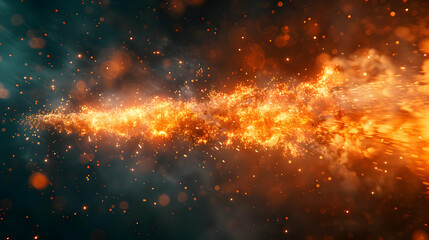 Obraz premium Fiery Sparkles Abstract Background