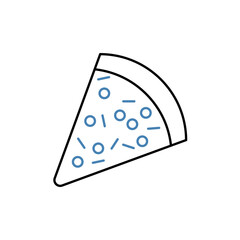 pizza concept line icon. Simple element illustration. pizza concept outline symbol design.