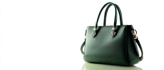 Green Leather Handbag.