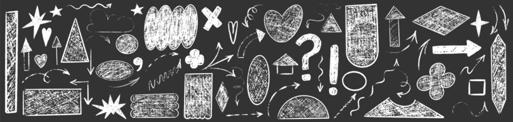 Shape y2k crayon texture. Geometry form trendy y2k design. Crayon badge organic playful doodle style.