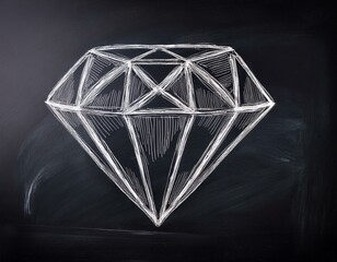 diamond illustration on board