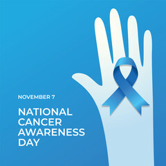 Obraz premium vector graphic of National Cancer Awareness Day ideal for National Cancer Awareness Day celebration.