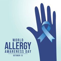 vector graphic of World Allergy Awareness Day ideal for World Allergy Awareness Day celebration.