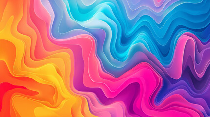 Obraz premium Wavy colored trendy abstract background.