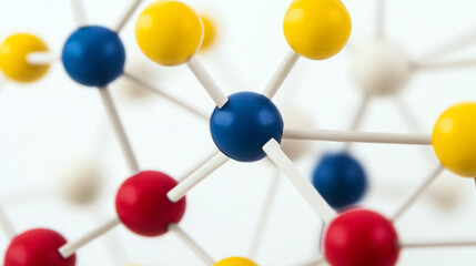 Obraz premium molecule, biochemistry chemistry, science, biology and drug discovery, structure, atoms