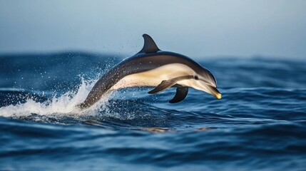 Obraz premium Dolphin Leaping Out of the Water