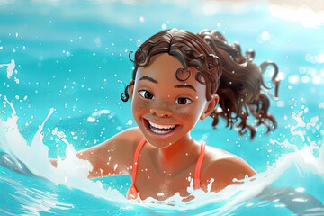 Radiant and joyful she embraces her individuality seaside. Exotic yet modern touch tranquility meets urban fashion nature. Embodiment of confidence and beauty summer sun.