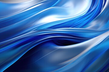 Obraz premium abstract blue and white wave pattern background